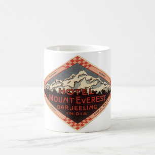 Mug Vintage voyage, Mont Everest, Darjeeling Inde