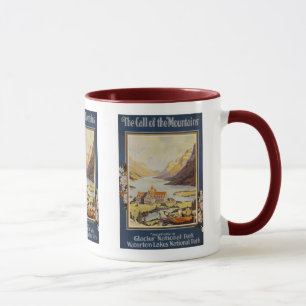 Mug Vintage voyage - parc national de glacier