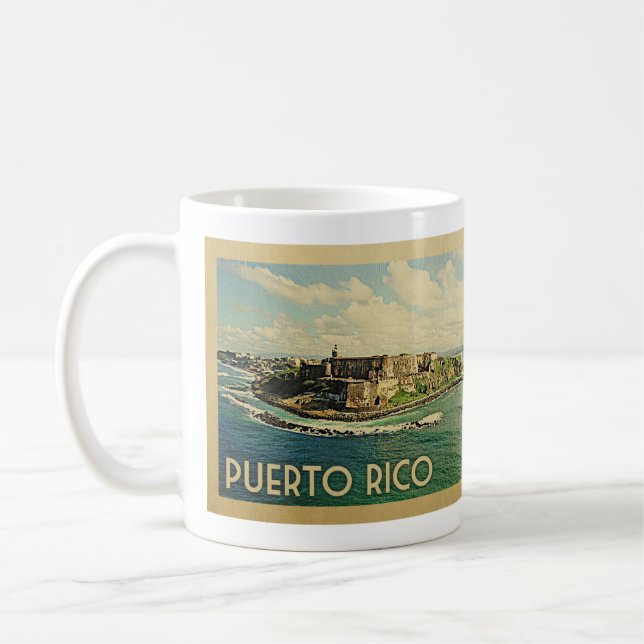 Mug Vintage voyage Porto Rico (Gauche)