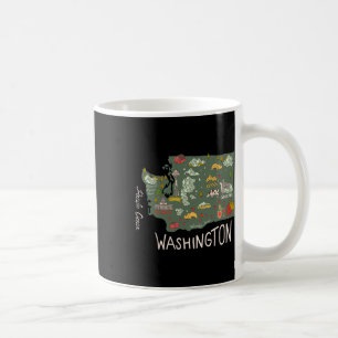 Mug Vintage Washington État Evergreen Seattle Pacifiqu