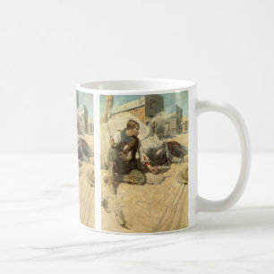 Mug Vintage Western Cowboys, Hopalong par NC Wyeth