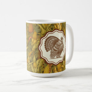 Mug Vintage William Morris Automne Maïs et Dindon