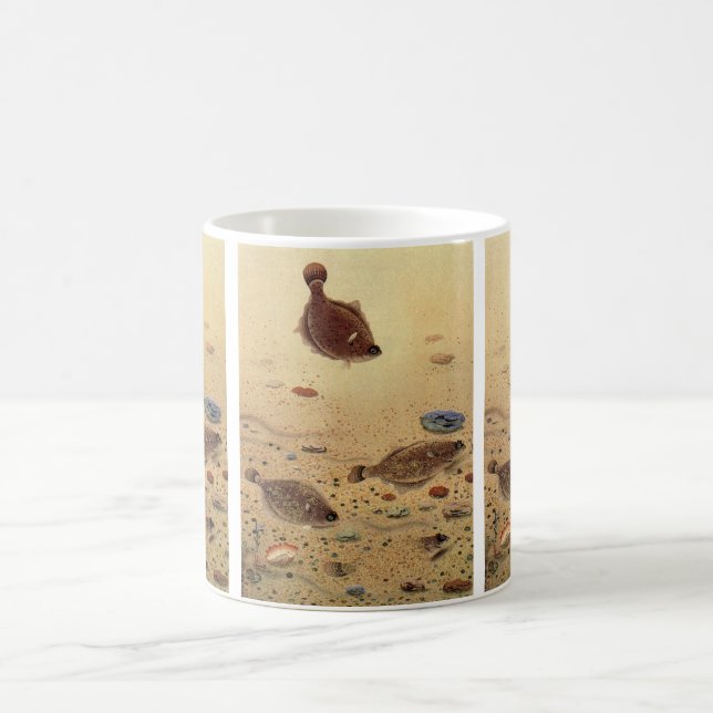 Mug Vintages, Marine Ocean Life Poisson plat (Centre)