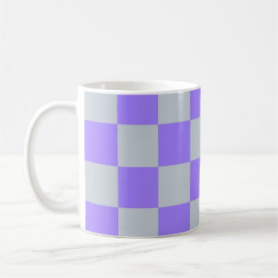Mug Violet À damiers En vichy Motif