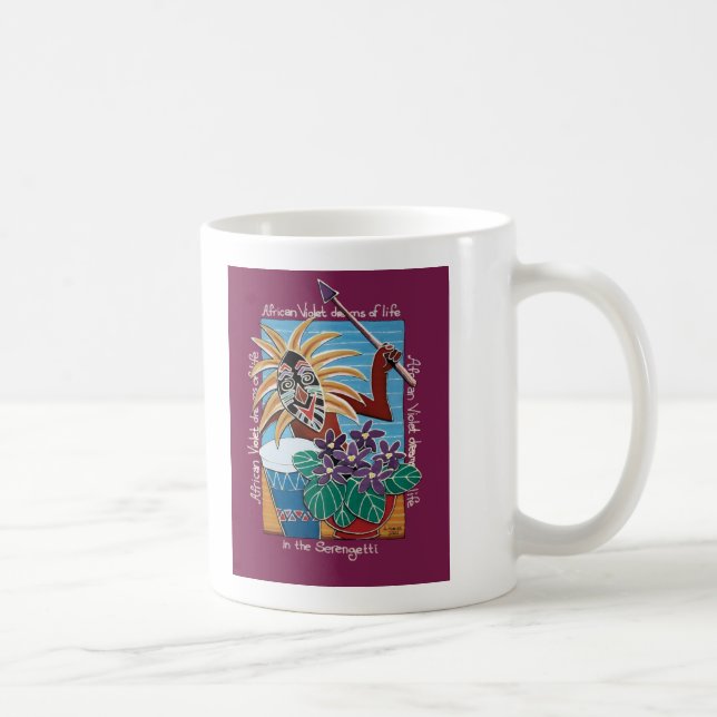 Mug Violet africain au Serengetti (Droite)