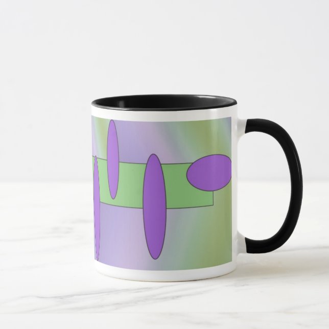 Mug violet vert astré (Droite)