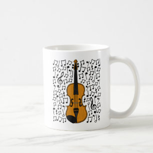 Mug Violon Avec Notes Musicales, Enseignant De Musique