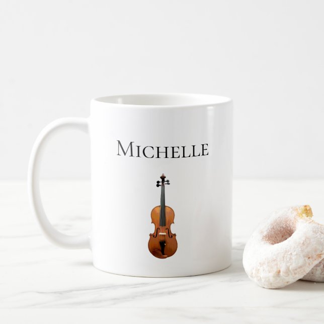 Mug Violon Classique Musique Cute Fiddle (Avec donut)