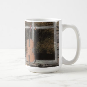 Mug Violon dans la fenêtre : Version originale :Coffee
