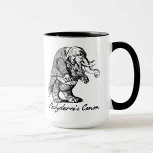 Mug Violon de Canon du pachyderme jouant le violon