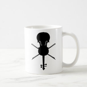 Mug Violon et arbalètes (crâne et os croisés)