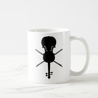 Mug Violon et arbalètes (crâne et os croisés)