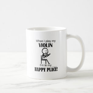 Mug Violon, je suis dans mon endroit heureux