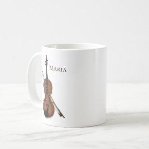 Mug Violon ou alto avec Bow musique classique Personna