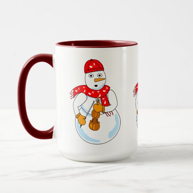 Mug Violon Snowman (Gauche)