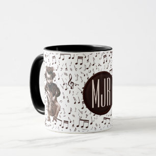 Mug Violoncelle   Vintage   monogrammed