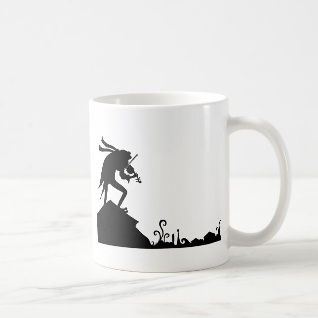 Mug Violoneur de grenouille sur le toit (Droite)