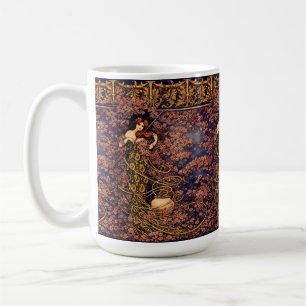 Mug Violoniste Art Nouveau dans les fleurs – Floral vi