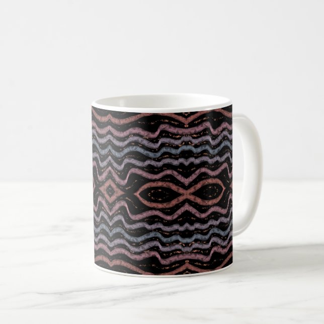 Mug Viper Snake Skin Drawing Pattern Soft Pastel Color (Devant droit)