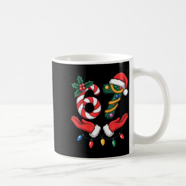 Mug Viral 67 geste des mains Canneberges Santa Fêtes K (Droite)