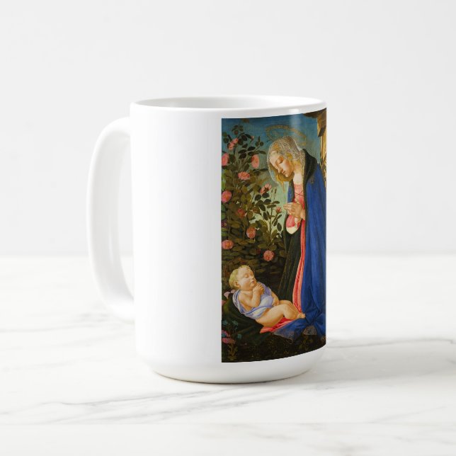 MUG VIRGIN ADORER DORMIR CHRIST ENFANT (Devant gauche)