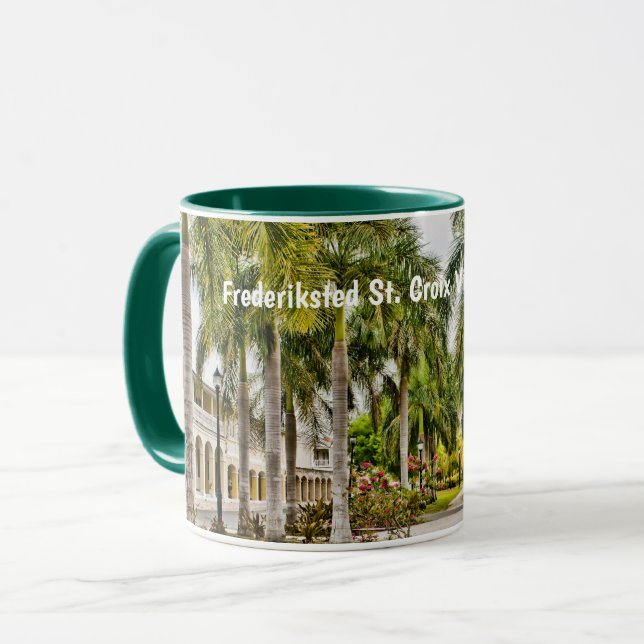 Mug Virgin Islands St. Croix Frederiksted USVI Tropiqu (Devant gauche)