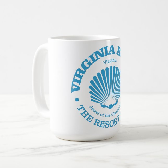 Mug Virginia Beach (coquillage) (Devant gauche)