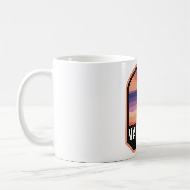 Mug Virginia Beach VA Retro Sunset (Gauche)