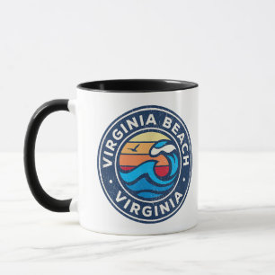 Mug Virginia Beach Virginia VA Vagues marines Vintages