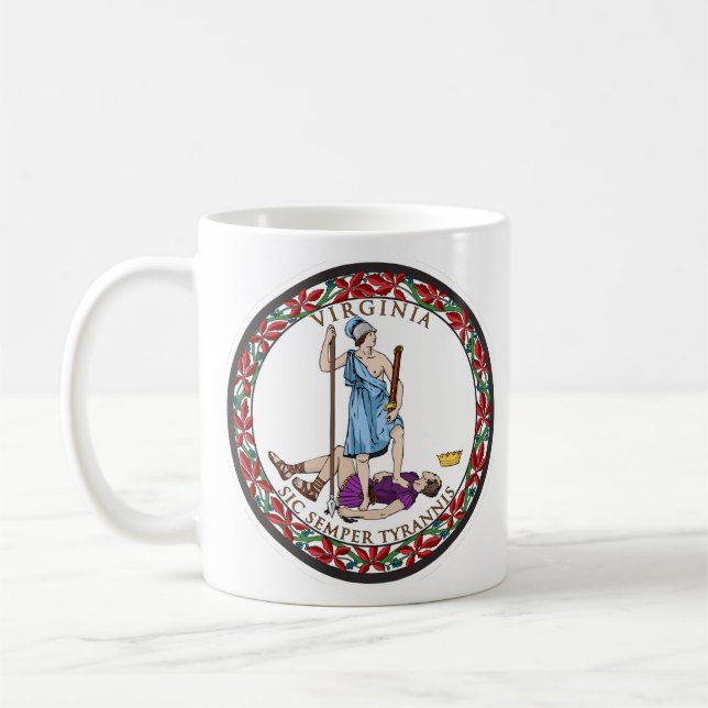 Mug Virginia State Seal, Le drapeau de l'état de Virgi (Gauche)