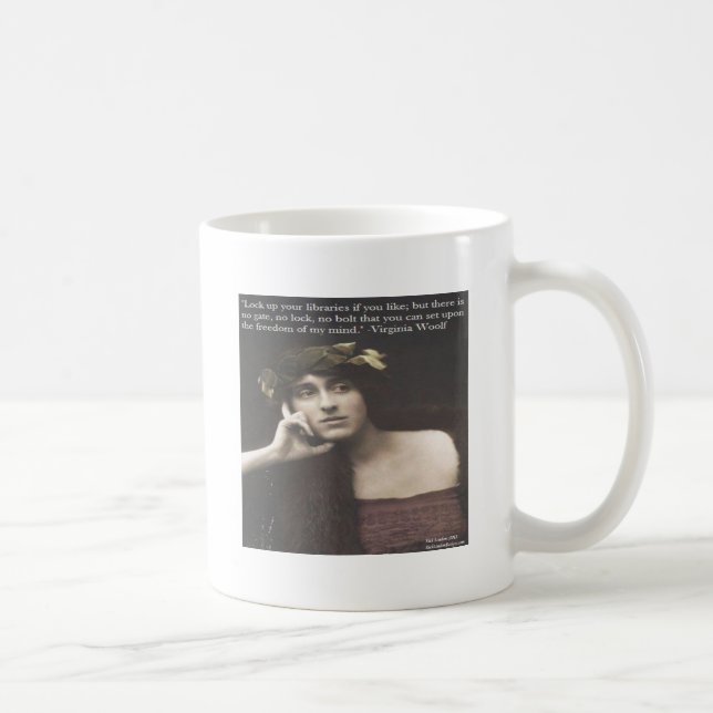 Mug Virginia Woolf Citation Open Mind (Droite)