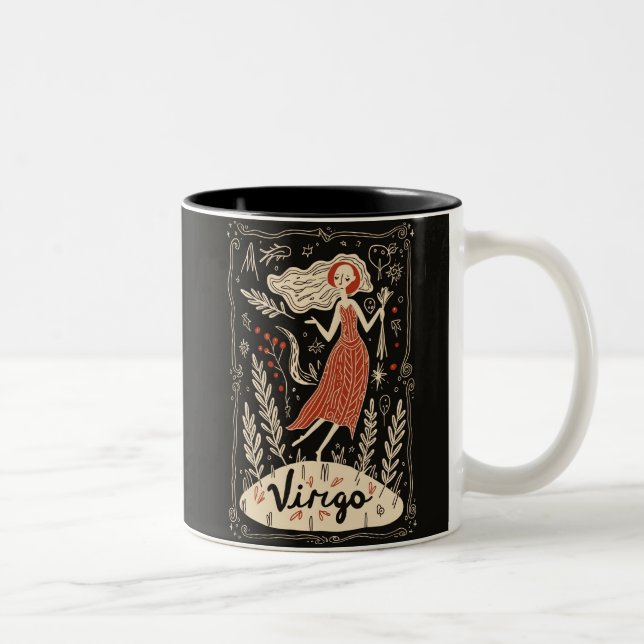 Mug Virgo Celestial Zodiac Art (Droit)
