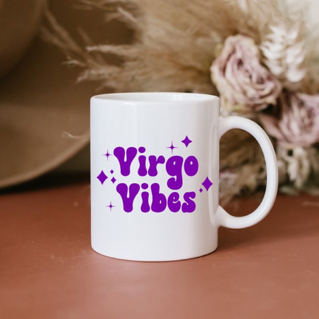 Mug Virgo Vibes Zodiac Astrologie Purple Stars Café M (Créateur téléchargé)