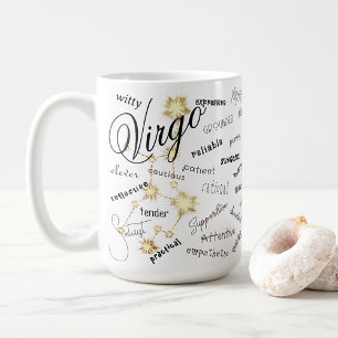 Mug Virgo Zodiac Astrologie Traits Constellation Texte
