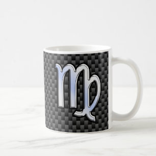 Mug Virgo Zodiac Se connecter au charbon de bois Fibre