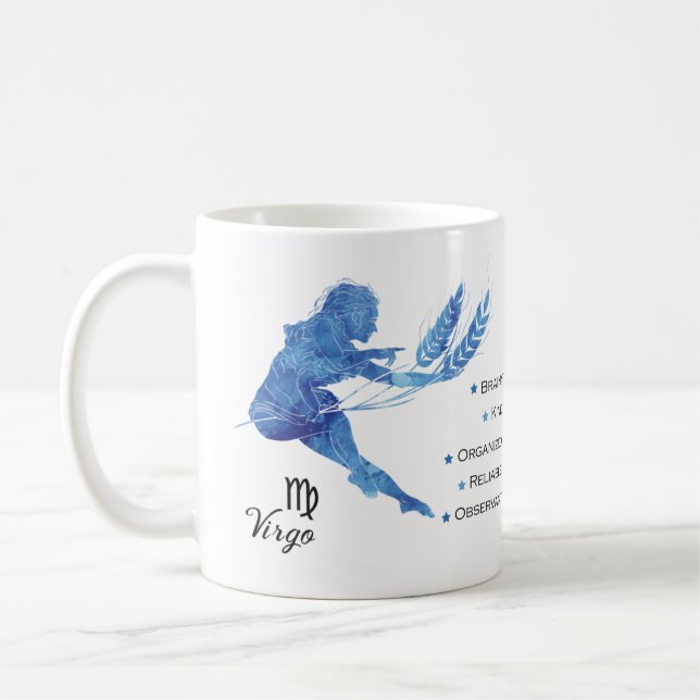 Mug Virgo Zodiac Traits Musique (Gauche)
