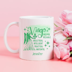 Mug Virgo Zodiac Traits personnalisés Horoscope