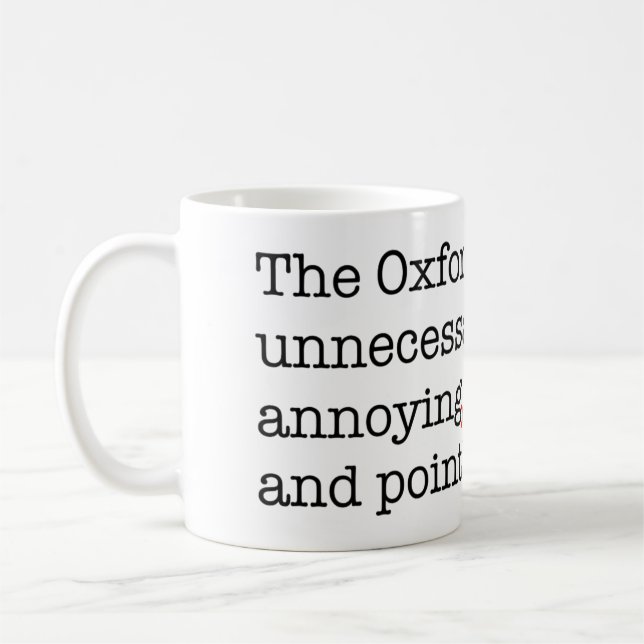 Mug Virgule d'Anti-Oxford (Gauche)