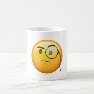 Mug Visage avec Monocle - Emoji