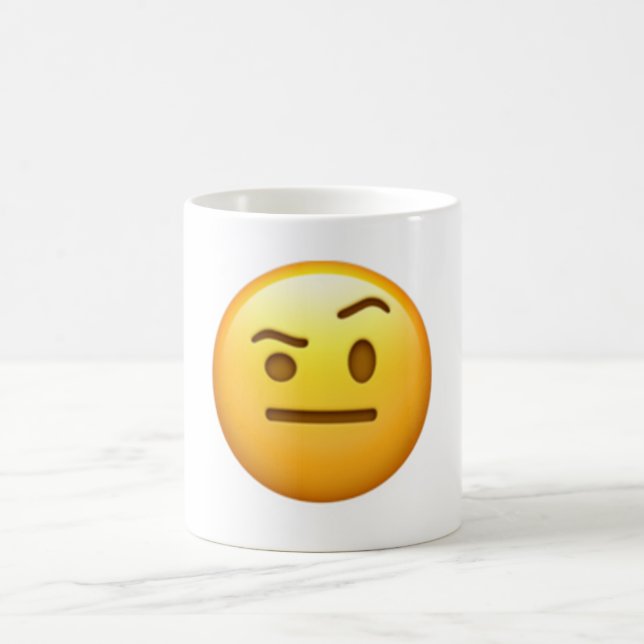 Mug Visage avec un sourcil levé - Emoji (Centre)