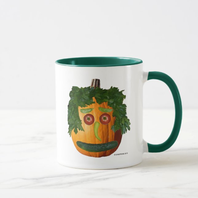Mug Visage Citrouille non coupé (Droite)