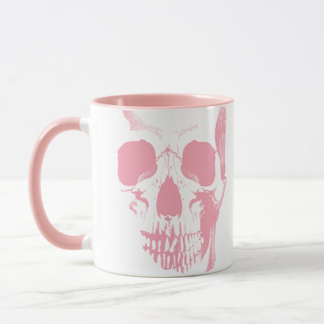 Mug Visage crâne rose (Gauche)