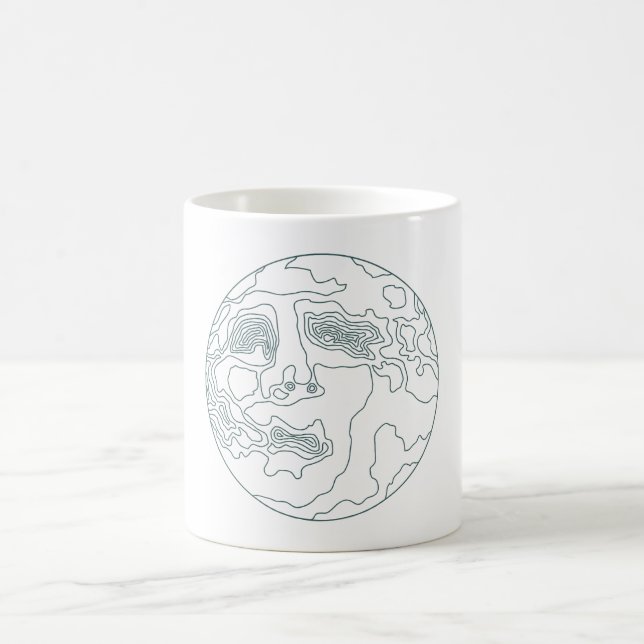 Mug visage dans la lune (Centre)
