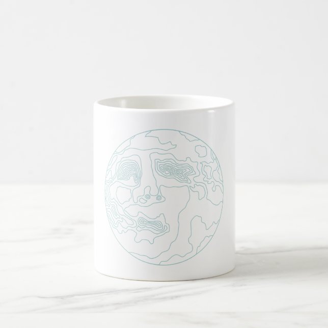 Mug visage dans la lune (Centre)