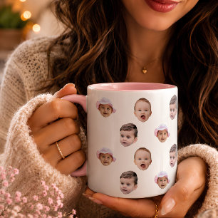 Mug Visage de Bébé Personnalisé Drôle 2 Photos