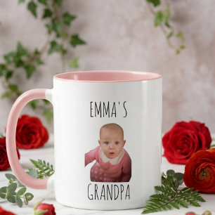 Mug Visage de bébé personnalisé Photo de bébé Noël Gra