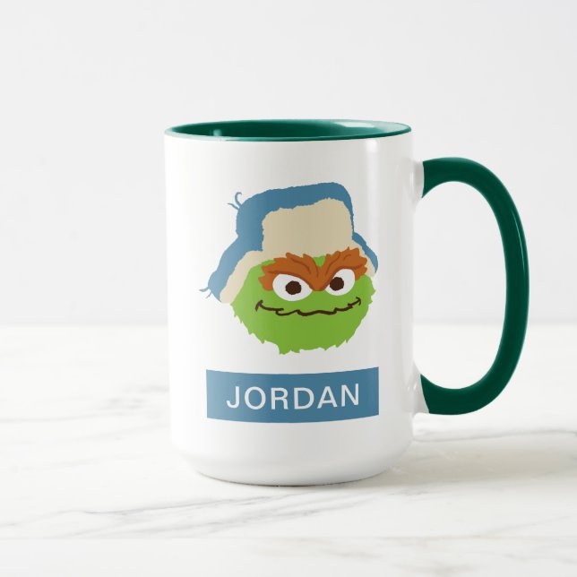 Mug Visage de bois d'Oscar le Grouch (Droite)
