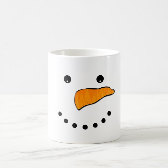 Mug Visage de bonhomme de neige (Centre)