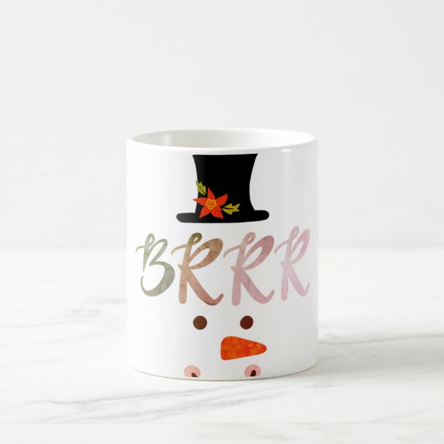 Mug Visage de Bonhomme de Neige BRRR (Centre)