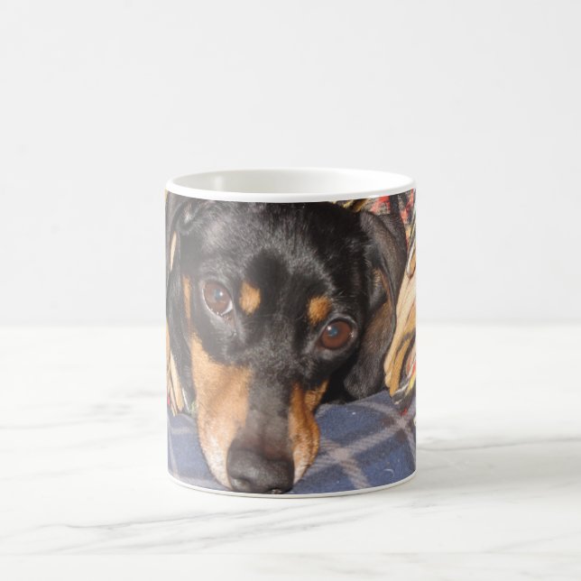 Mug Visage de chien de Daschund Weener (Centre)